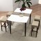 Costway Set of 2 Bar Stools Counter Height Saddle Kitchen Chairs with Wooden Legs